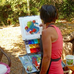 Painting at the Open Air Studio